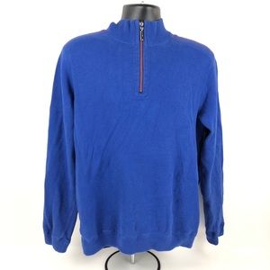 Tommy Bahama Mens Long Sleeve 1/4 Zip  Sweater